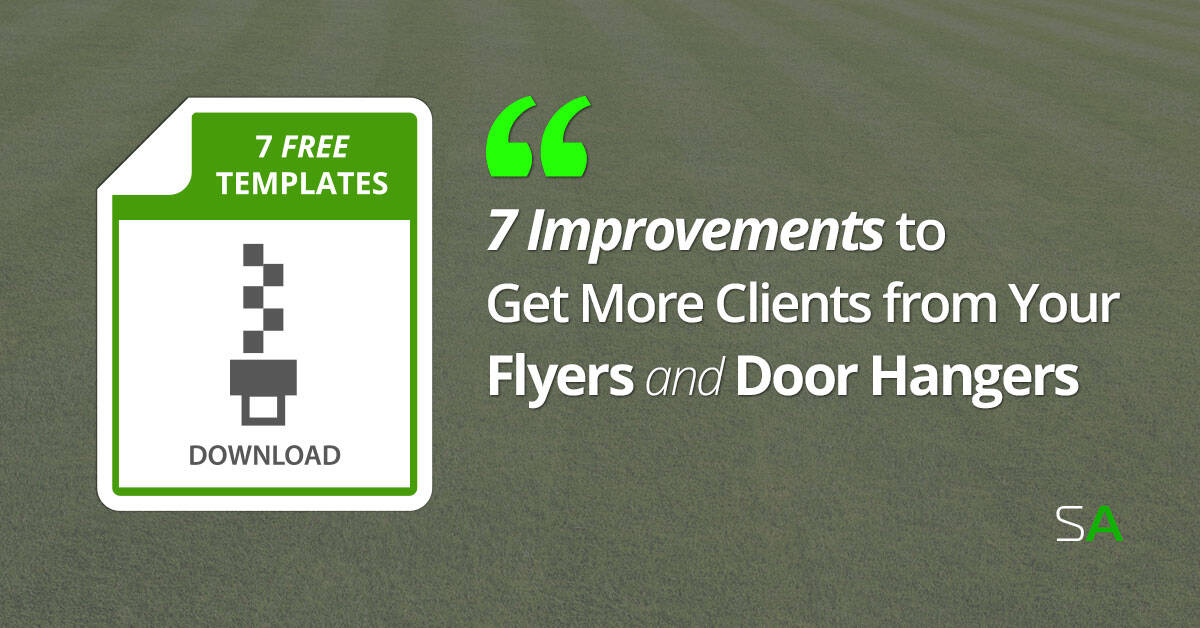 7 improvements to get more clients from your flyers and door hangers door hanger flyer template