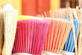 colorized-brooms-for-cleaning