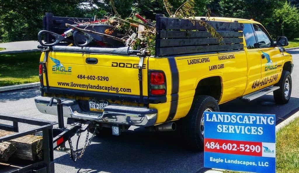 Lawn Care Truck Wrap - Eagle