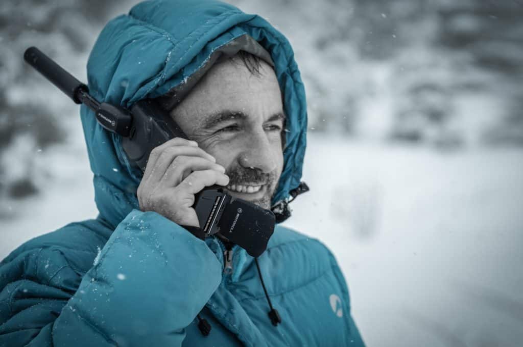 snow-communication-with-clients-phone